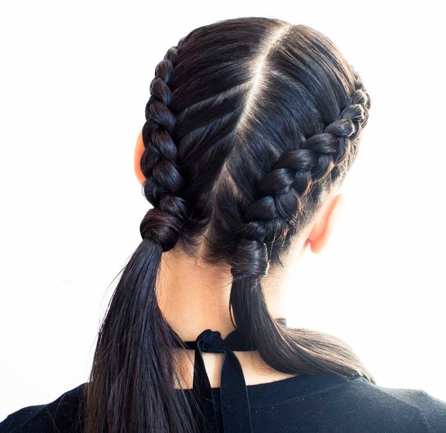 The Boxer Braid (aka Double French Braid): A How To – Coveteur With Popular Double Loose French Braids (View 8 of 15)