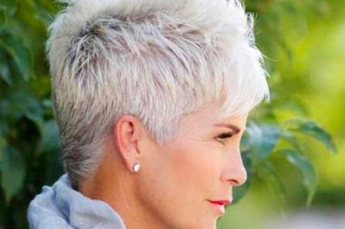 The Hottest Short Hairstyles & Haircuts Of 2018 With Regard To Current Choppy Gray Pixie Haircuts (View 9 of 15)