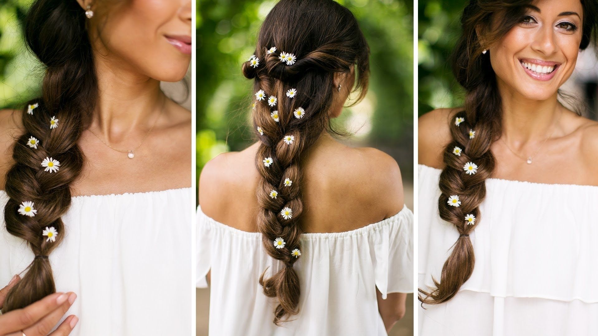 The Summer Braid Hair Tutorial – Youtube With Most Recent Braids And Flowers Hairstyles (View 5 of 15)
