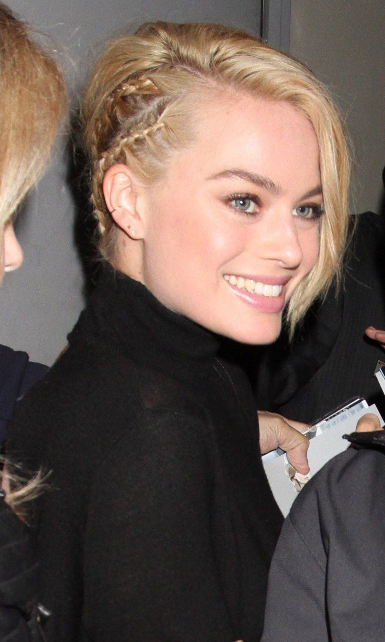Today's Unboring Hair Inspiration: Margot Robbie's Sneaky Side In Recent Cornrows Side Hairstyles (View 14 of 15)
