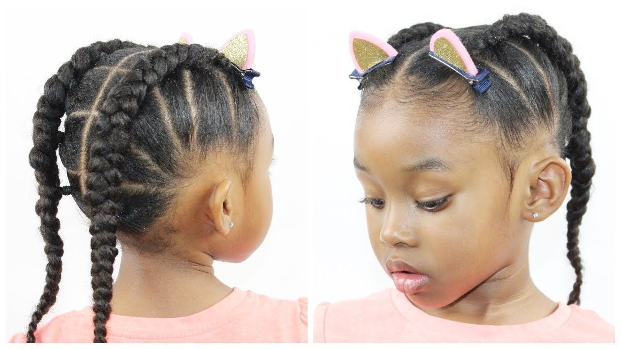 Trendy Cornrow Hairstyles For Little Girl Intended For Ponytail Cornrow (View 1 of 15)