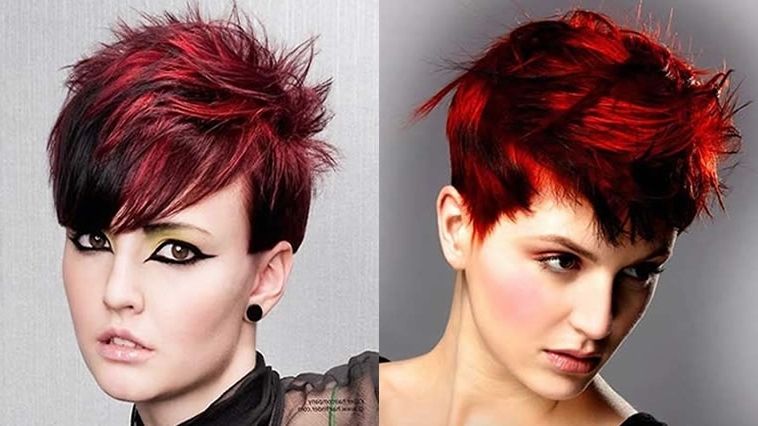 Trendy Ravishing Red Pixie Haircuts Within Red Hair Color For Short Hairstyles (View 8 of 15)