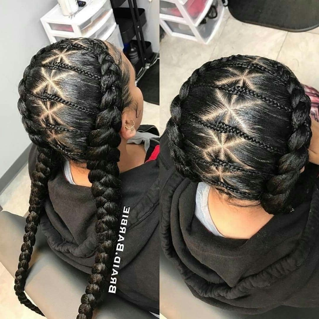 Trendy Two Extra Long Braids Intended For This Along With Some Thread In The Braids Would Be Super Cute (View 10 of 15)