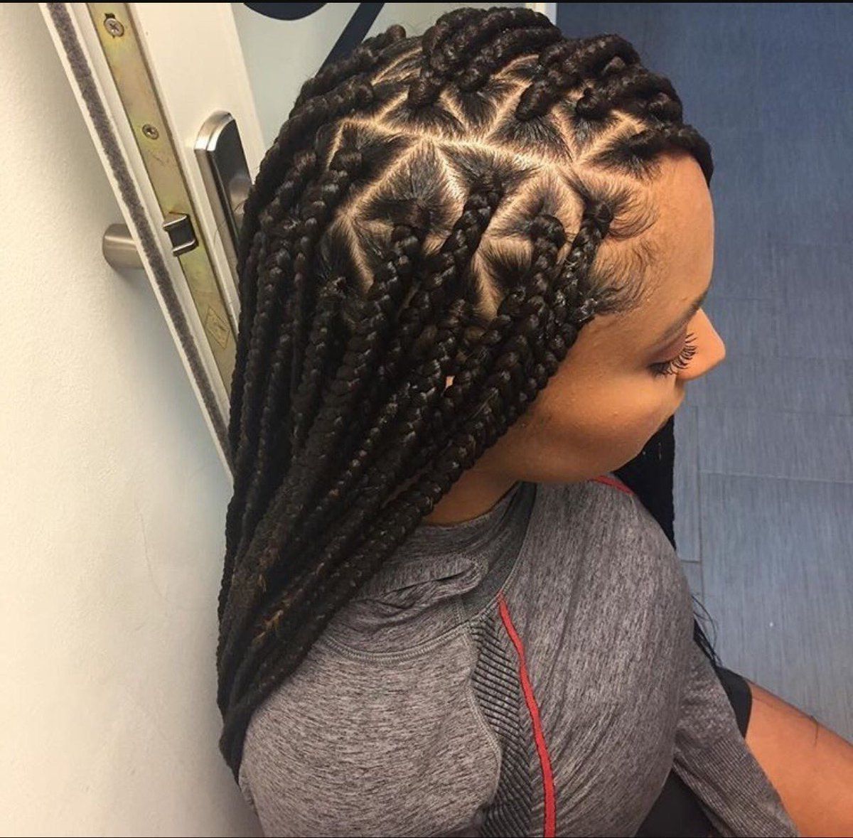 Triangle Box Braids • #haircarebunch, (View 6 of 15)