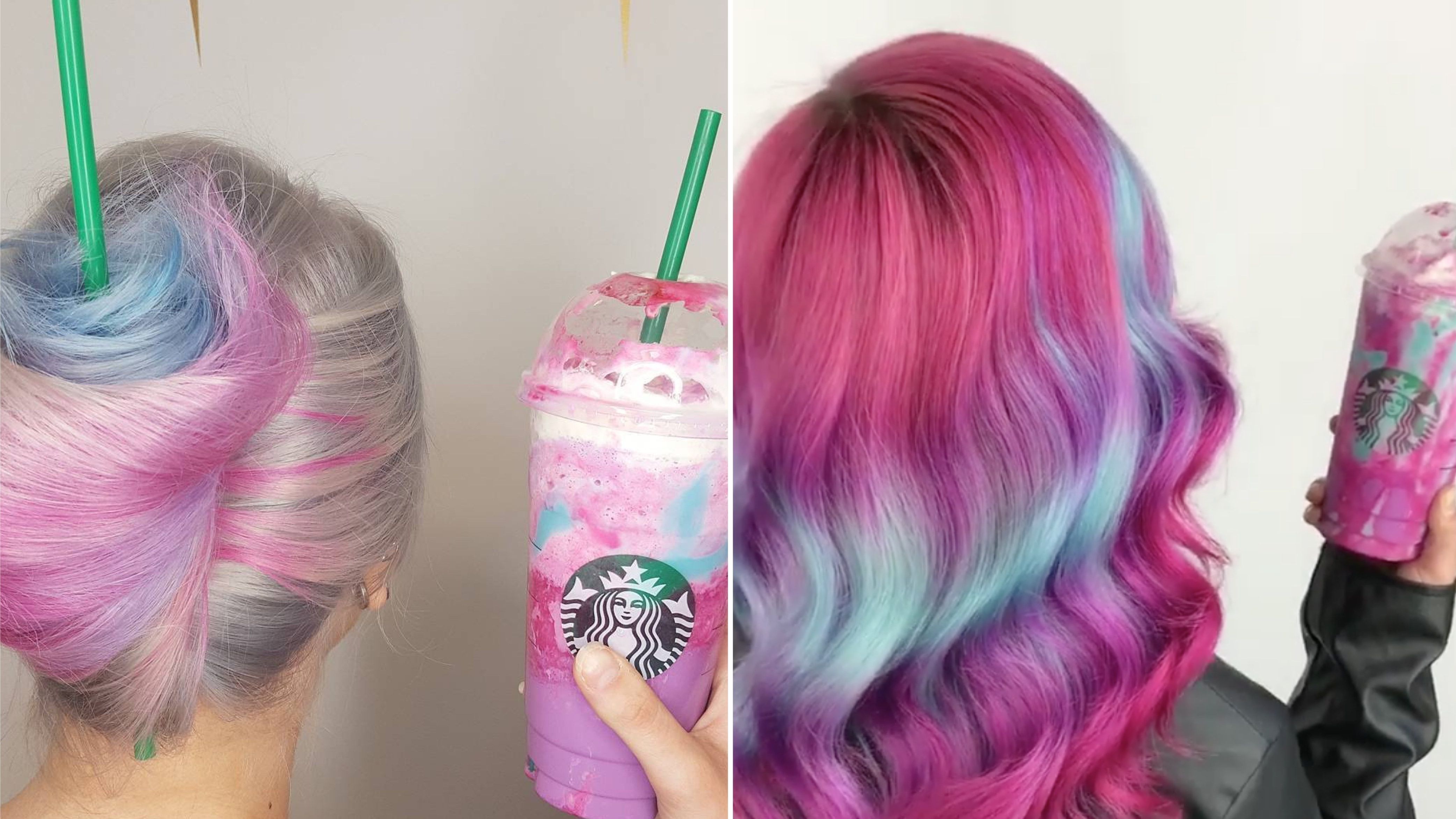 Unicorn Frappuccino Hair Is All The Rage On Instagram (View 13 of 15)