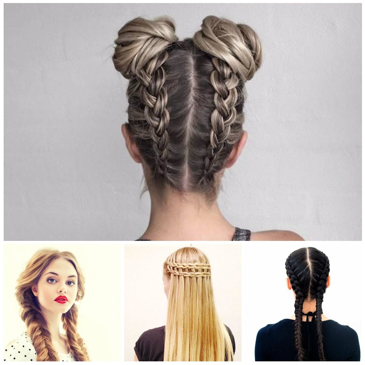 Unique Double Braided Hairstyle Ideas – New Hairstyles 2017 For Long For Current Messy Double Braid Hairstyles (View 7 of 15)