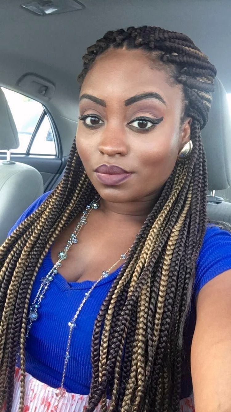 Well Known Poetic Justice Braids Hairstyles For Small Box Braids, Poetic Justice Braids, Brown And Blonde (View 11 of 15)