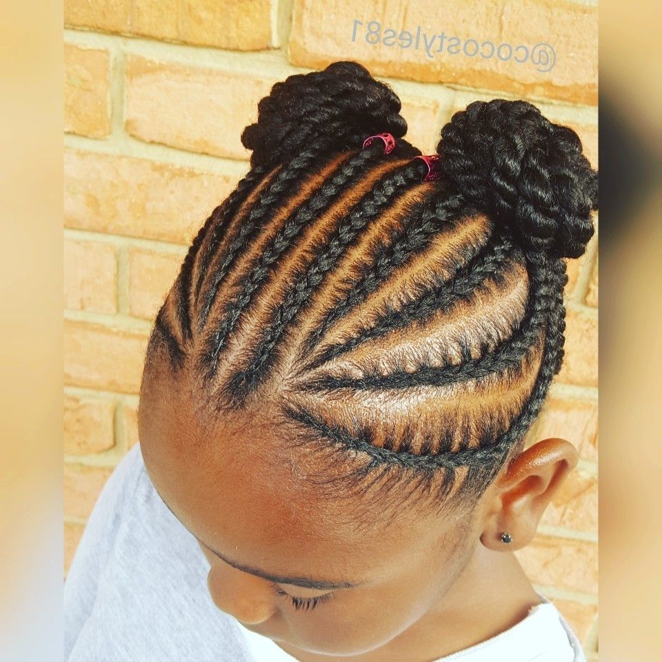 Well Liked Cornrows Hairstyles For Toddlers Within Kid's Cornrows No Hair Added (View 10 of 15)