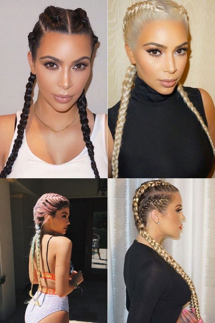 Well Liked Two Cornrow Boxer Braids Throughout Taking Hollywood Hairstorm : The Boxer Braid (View 15 of 15)