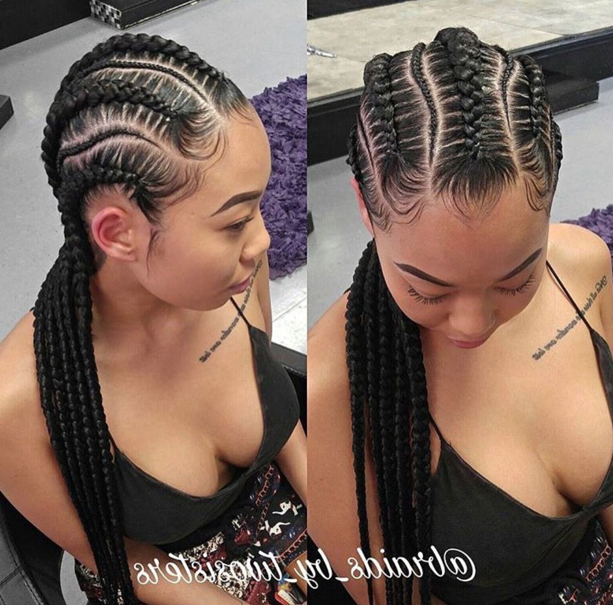 Widely Used Asymmetrical Goddess Braids Hairstyles In Asymmetrical Hair Idea Around Braid Styles With Weave – Fantaziranje (View 6 of 15)