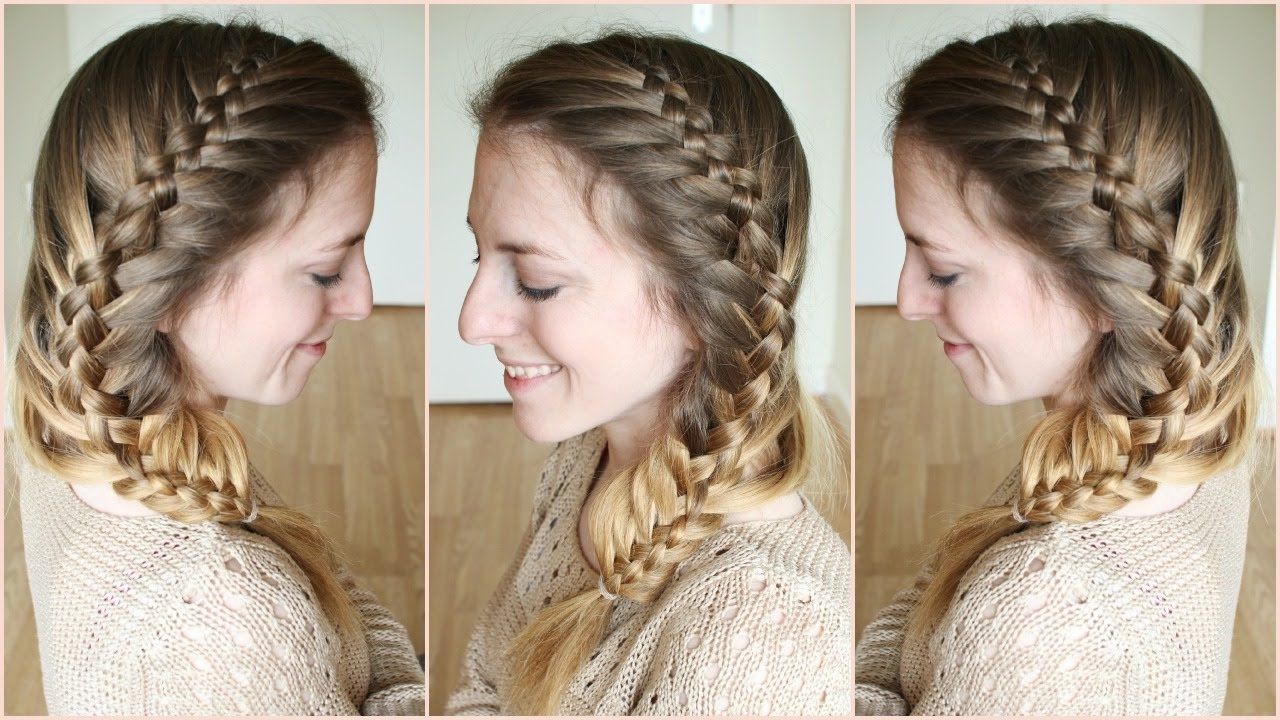 Widely Used French Braids Crown And Side Fishtail Intended For Side Woven French Fishtail Braid (View 8 of 15)