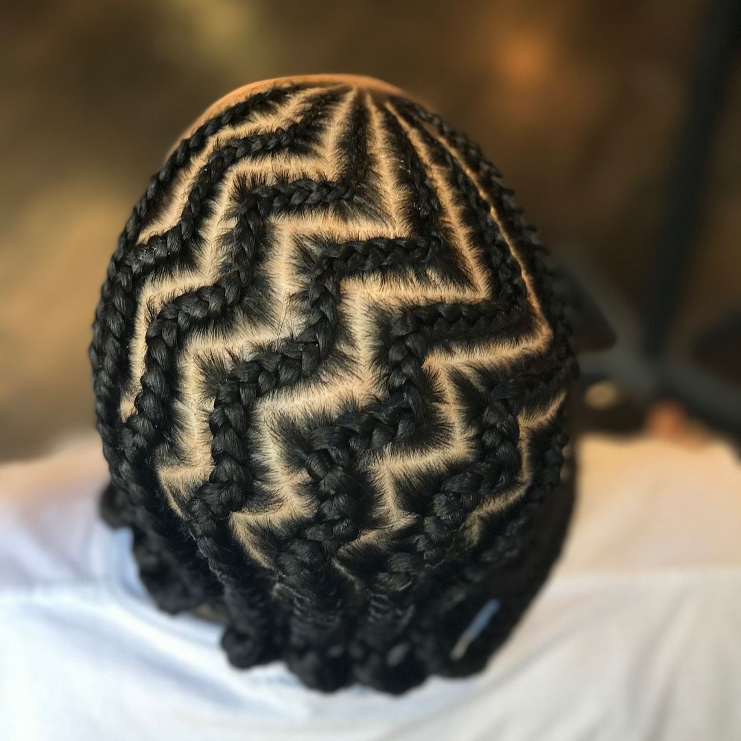 Widely Used Zig Zag Braided Hairstyles Intended For Zig Zag Cornrows Hairstyles – The Latest Trend Of Hairstyle  (View 7 of 15)