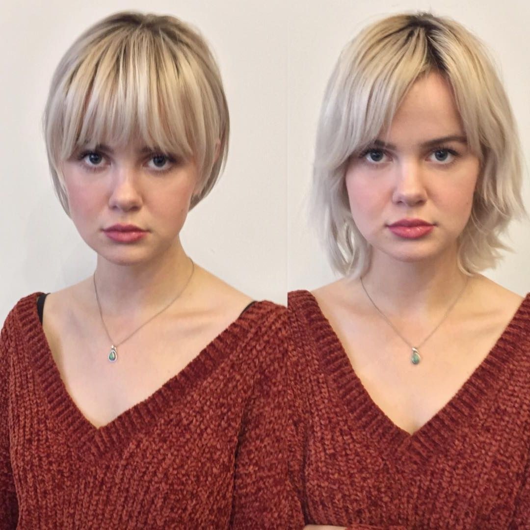10 Trendy Before And After Transformations From Long Hair To Short Inside Most Popular Long Voluminous Pixie Hairstyles (View 14 of 20)