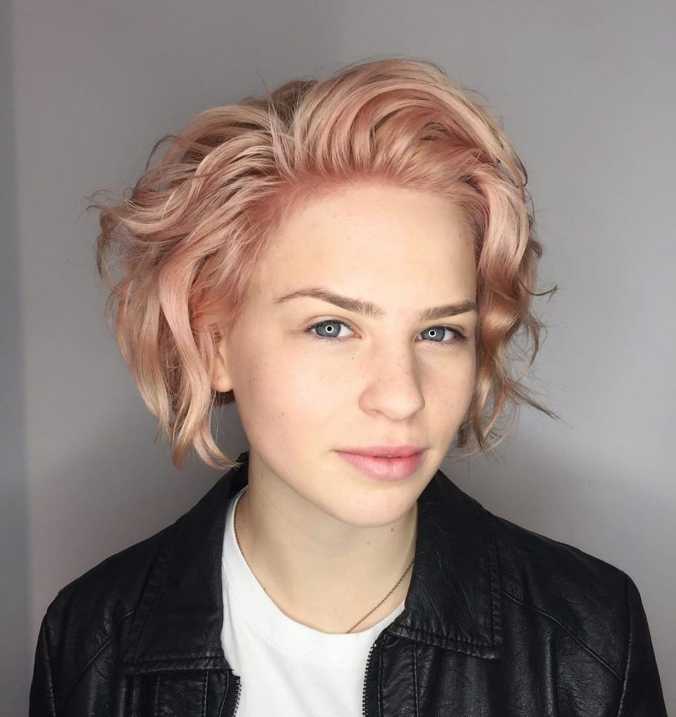 15 Super Cute And Fawning Haircuts For Oval Faces – Fashion Updates Within Fashionable Rose Gold Pixie Hairstyles (View 8 of 20)