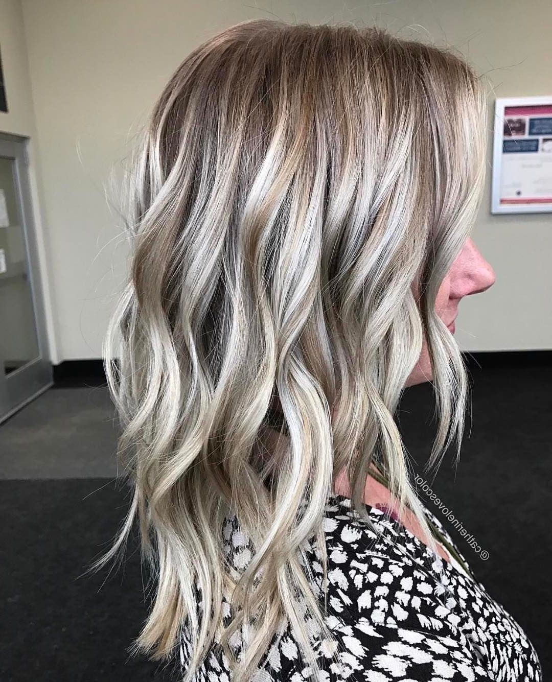 20 Adorable Ash Blonde Hairstyles To Try: Hair Color Ideas 2018 Inside Favorite Ice Blonde Lob Hairstyles (View 10 of 20)