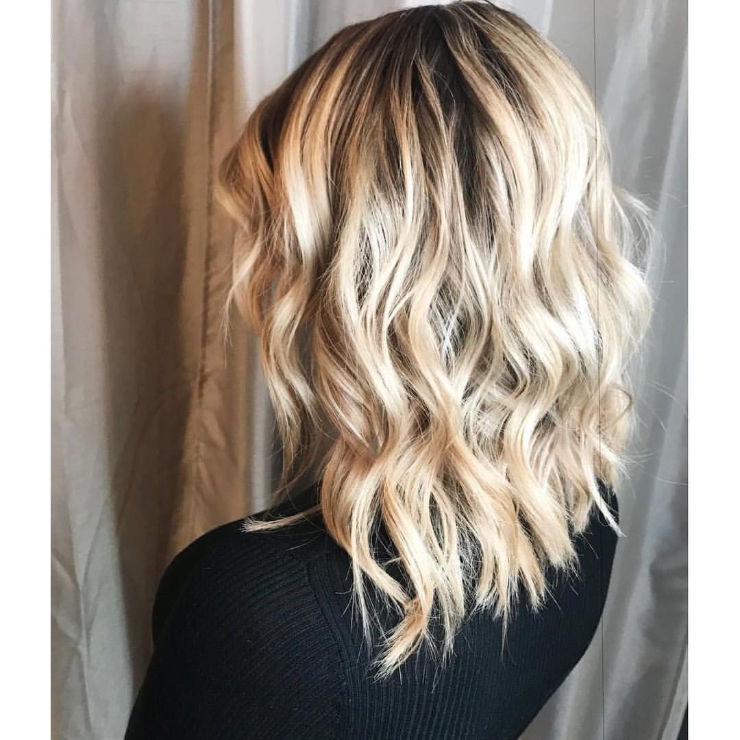 2018 Blonde And Brunette Hairstyles With Balayage, Hairstyles, Blonde, Brunette, Waves, Inspo, Beautiful Hair (Gallery 2 of 20)