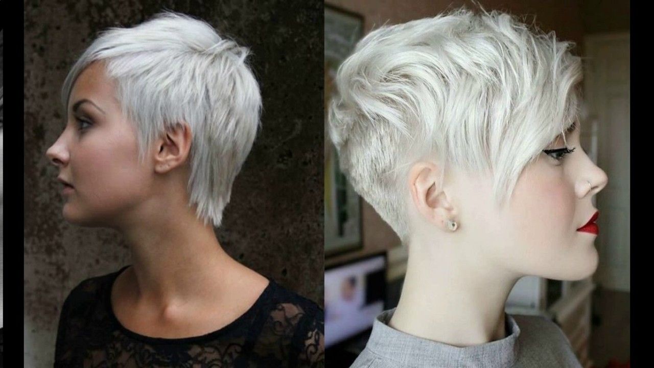 2018 Gray Blonde Pixie Hairstyles With Regard To Short Pixie Haircuts For Gray Hair – Youtube (View 13 of 20)