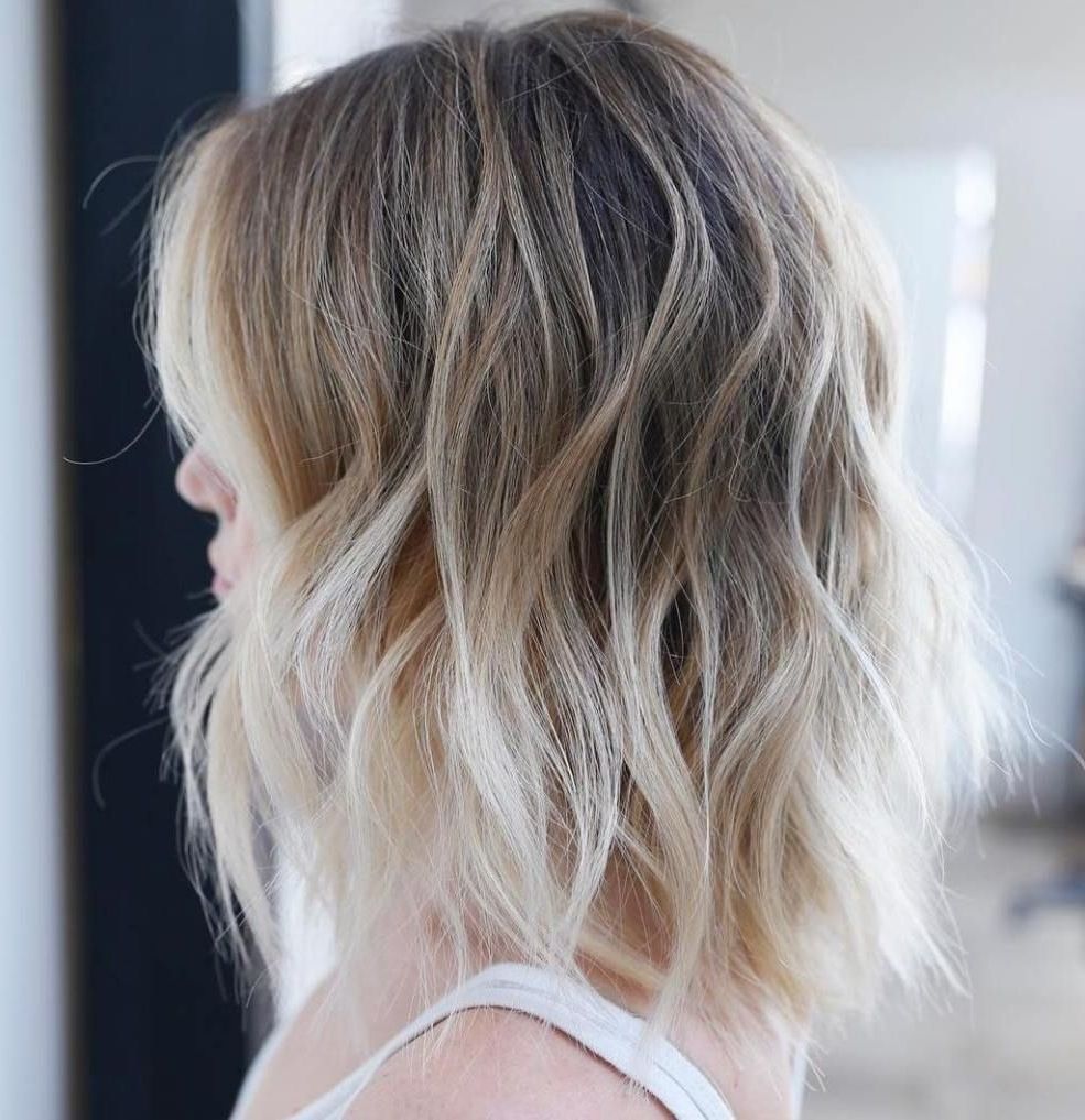 2018 Ombre Ed Blonde Lob Hairstyles Intended For 40 Styles With Medium Blonde Hair For Major Inspiration (View 11 of 20)