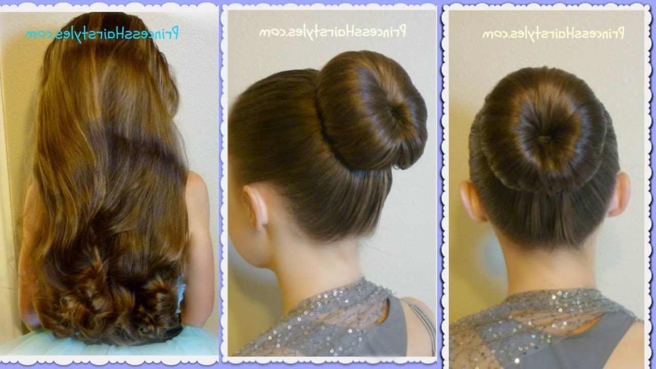 2018 Princess Like Ponytail Hairstyles For Long Thick Hair With The Perfect Bun And No Heat Curls, Dance Hairstyle Tutorial, Review (View 13 of 20)