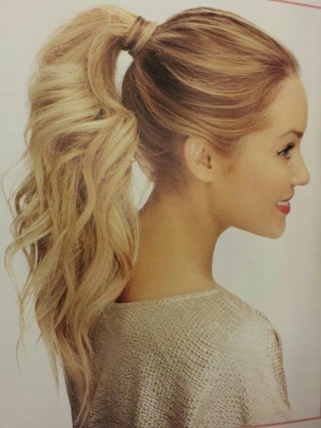 2018 Simple Blonde Pony Hairstyles With A Bouffant For Blonde Short Synthetic Ponytail Clip In Pony Tail Hair Extensions (View 5 of 20)