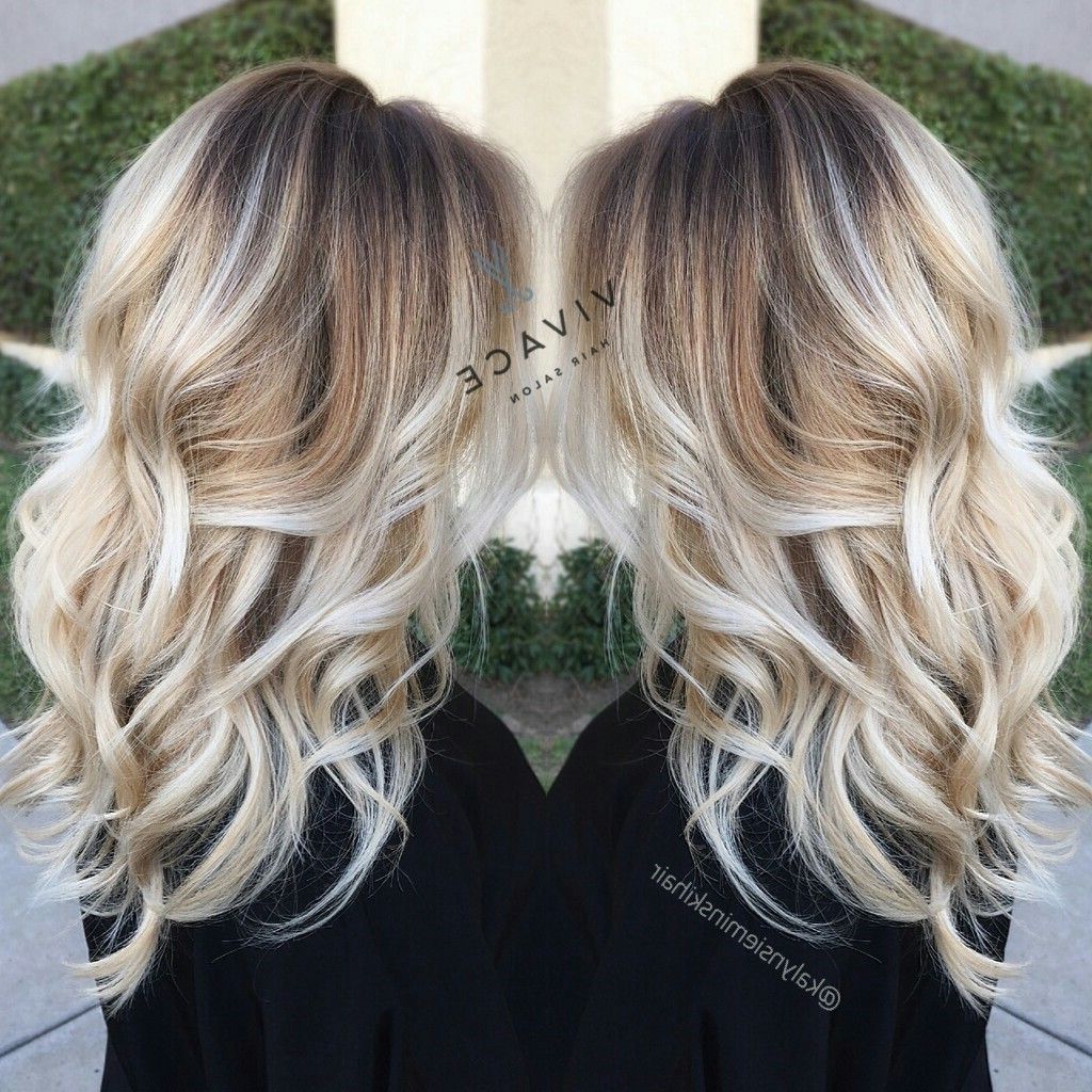 2018 White Blonde Hairstyles For Brown Base Pertaining To Blonde Cool Tones (View 1 of 20)