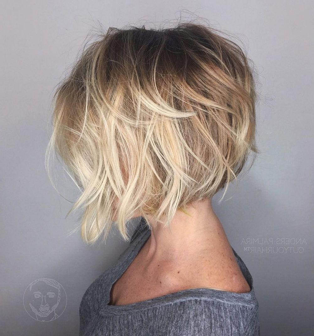 23 Perfect Hairstyles For Fine Hair In 2018 Intended For Popular Choppy Cut Blonde Hairstyles With Bright Frame (View 18 of 20)