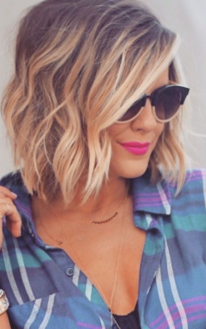 23 Trendiest Bob Haircuts For 2017 Regarding Most Popular Tousled Shoulder Length Ombre Blonde Hairstyles (View 20 of 20)