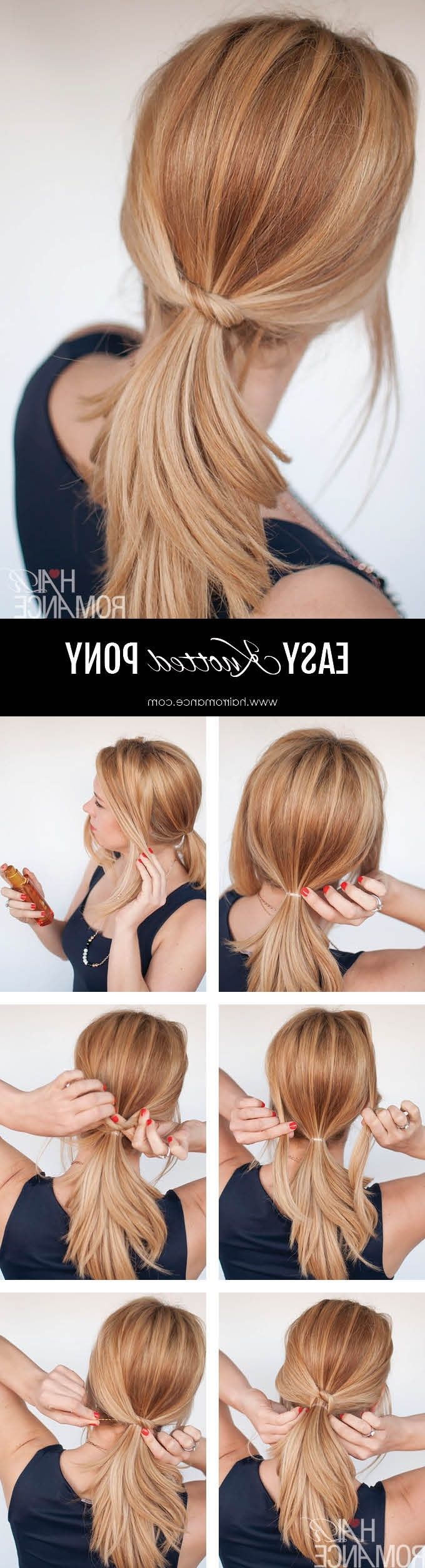 3 Chic Ponytail Tutorials To Lift Your Everyday Hair Game – Hair Romance Throughout Famous Romantic Half Pony Hairstyles (View 12 of 20)