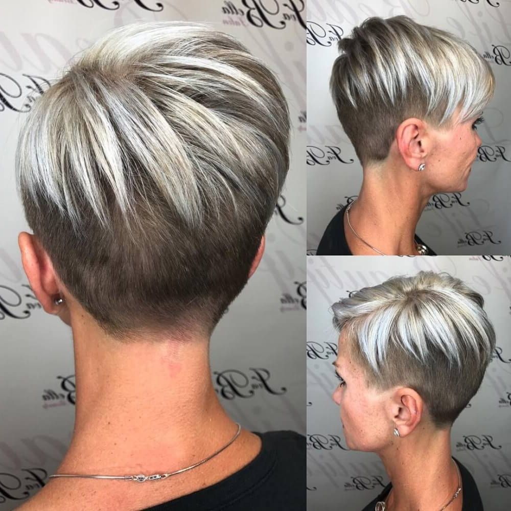 40 Cute Short Haircuts For Short Hair (updated For 2018) Pertaining To Trendy Reverse Gray Ombre Pixie Hairstyles For Short Hair (Gallery 4 of 20)