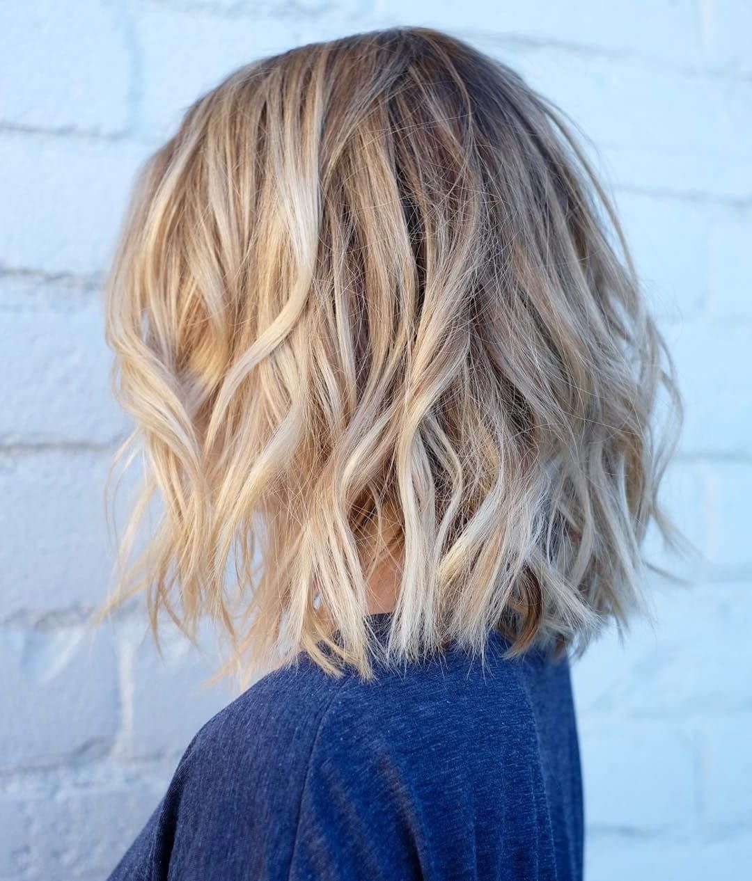 50 Fresh Short Blonde Hair Ideas To Update Your Style In 2018 For Most Recently Released Tousled Shoulder Length Waves Blonde Hairstyles (View 16 of 20)
