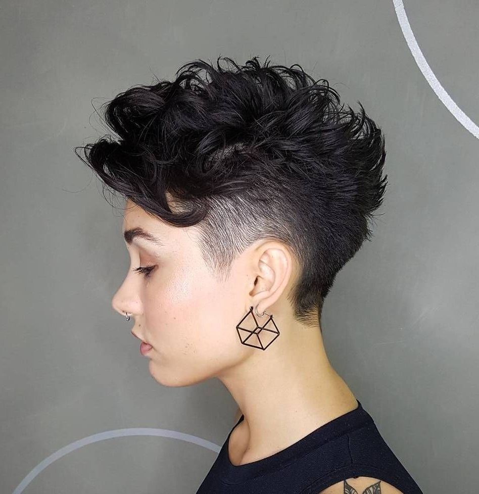 60 Classy Short Haircuts And Hairstyles For Thick Hair In 2018 Pertaining To 2017 Pixie Bob Hairstyles With Temple Undercut (Gallery 19 of 20)