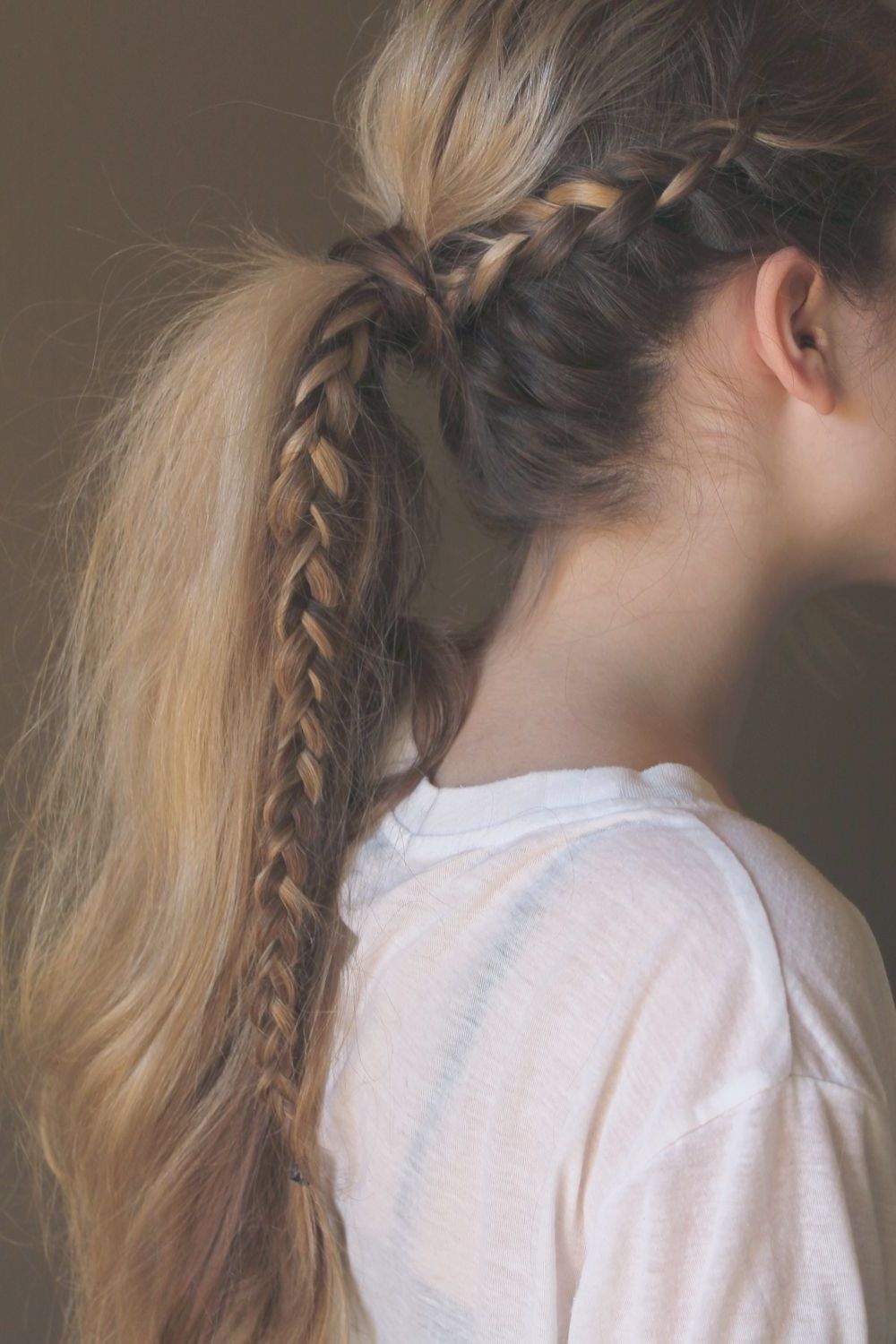 A Messy Braided Ponytail Perfect For Weekend Wandering (View 3 of 20)