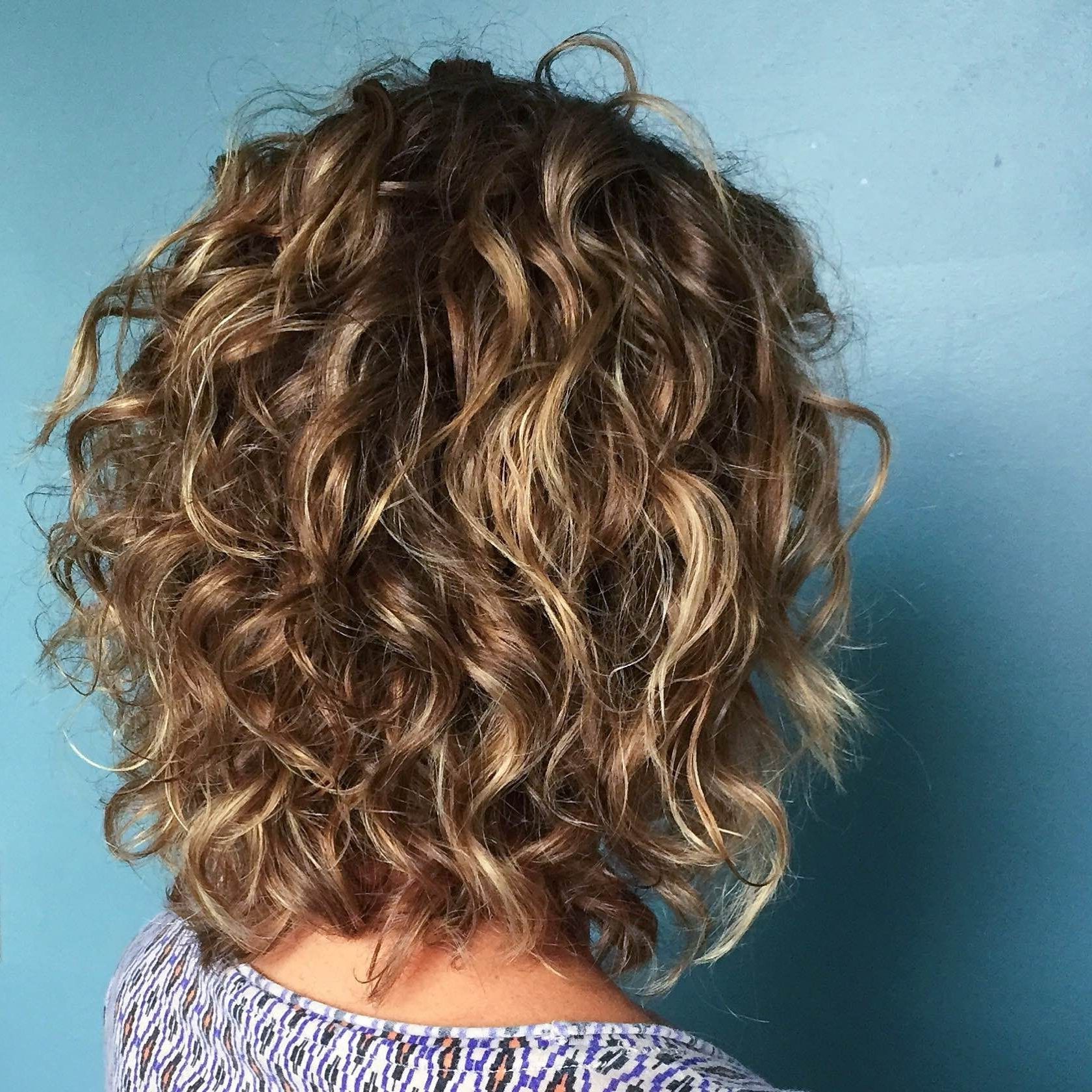 Aveda Stylist Melody Added A Few Highlights To Give These Short Inside Most Popular Medium Blonde Bob With Spiral Curls (View 14 of 20)