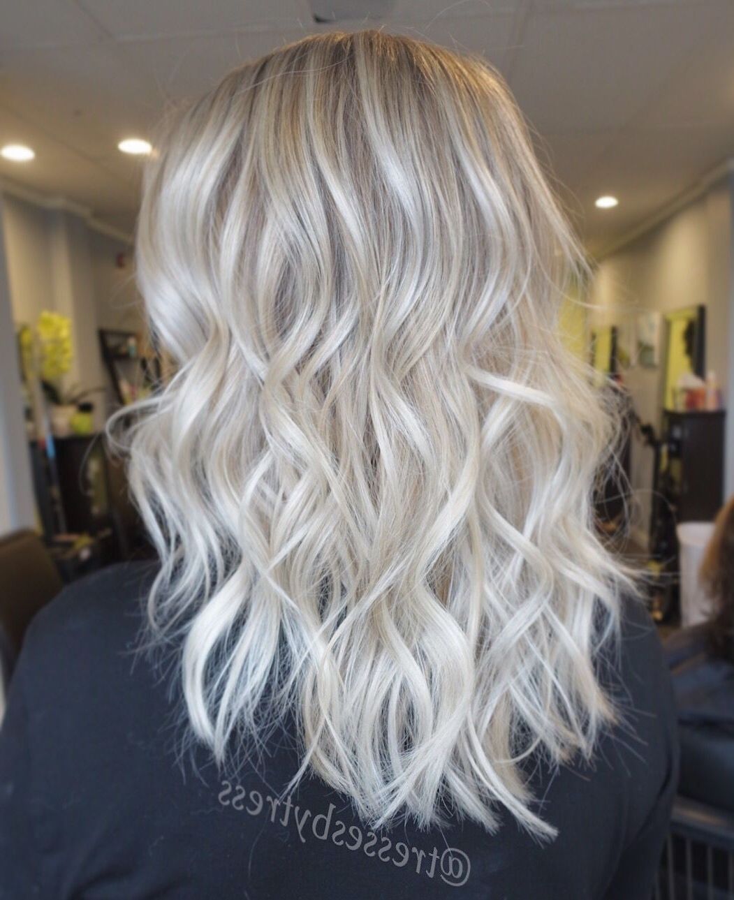 Beauty In 2018… Throughout 2018 Glamorous Silver Blonde Waves Hairstyles (View 3 of 20)