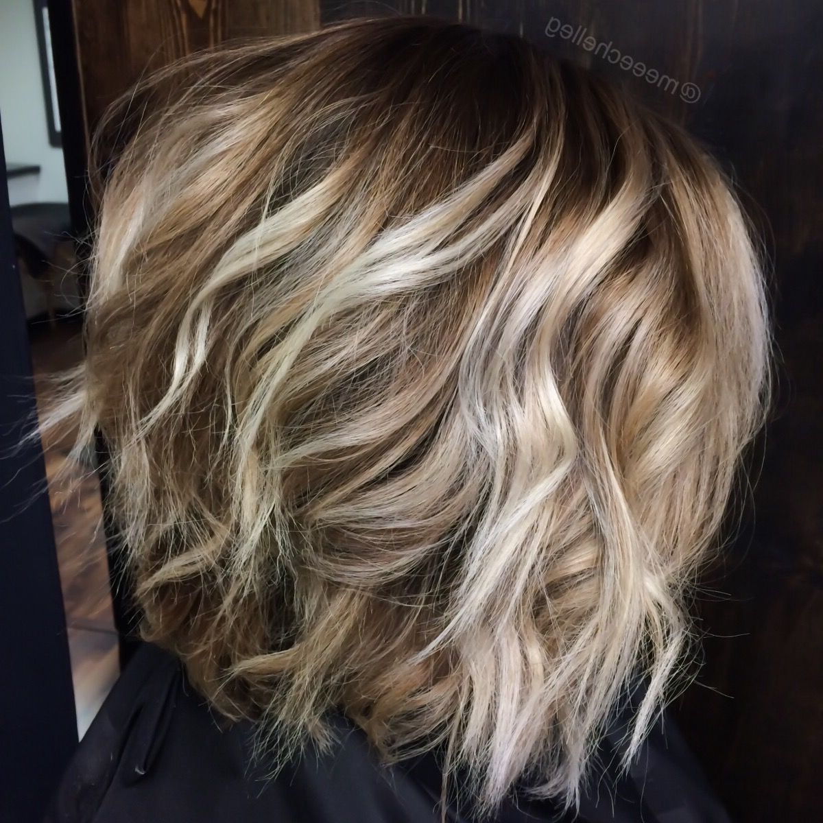 Brassy Hair Painting In The Matter Of Bob Blonde Highlights Intended For 2017 Long Bob Blonde Hairstyles With Lowlights (View 17 of 20)