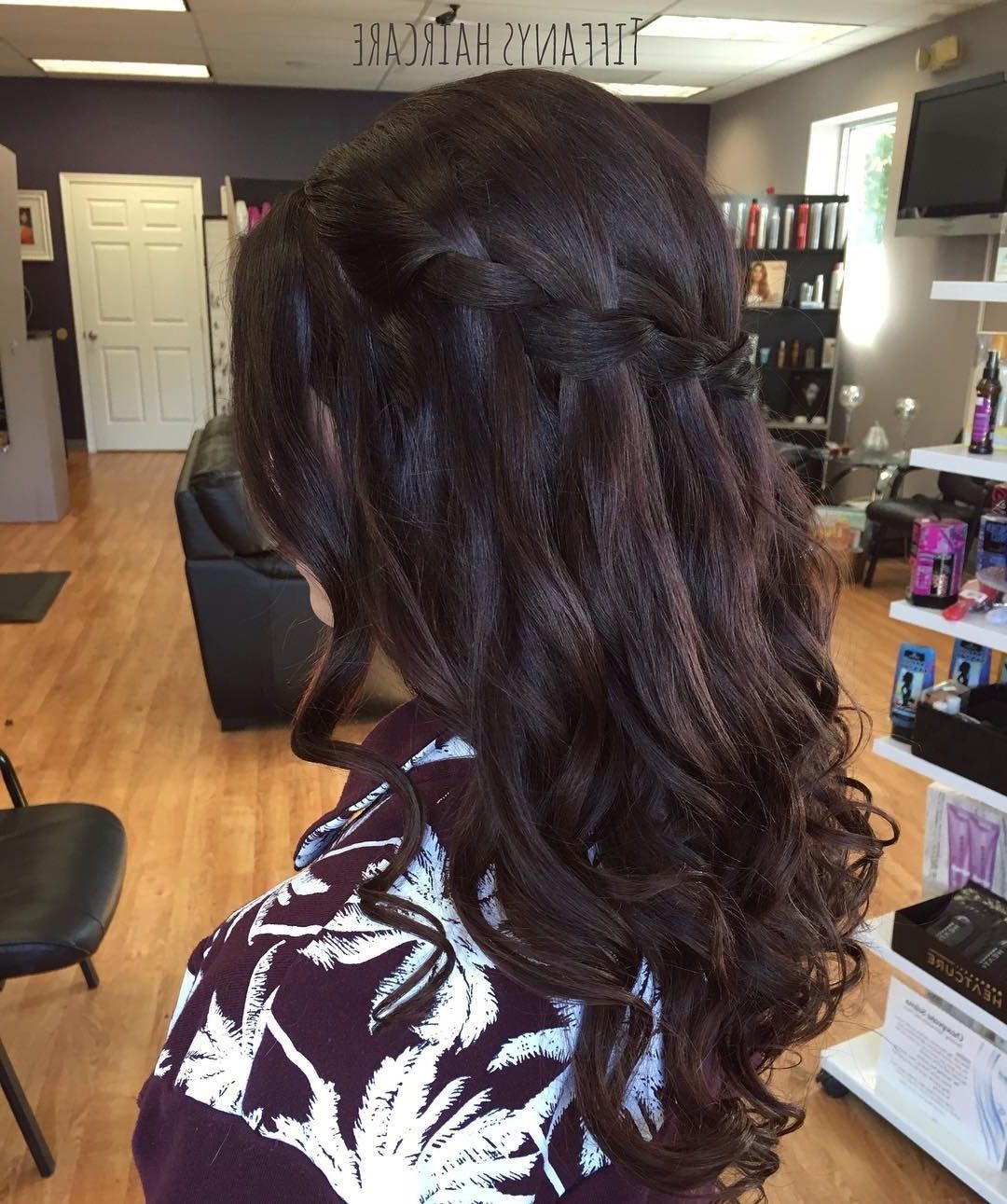Brunette Hair Color Ideas Pertaining To Latest Formal Side Pony Hairstyles For Brunettes (View 11 of 20)