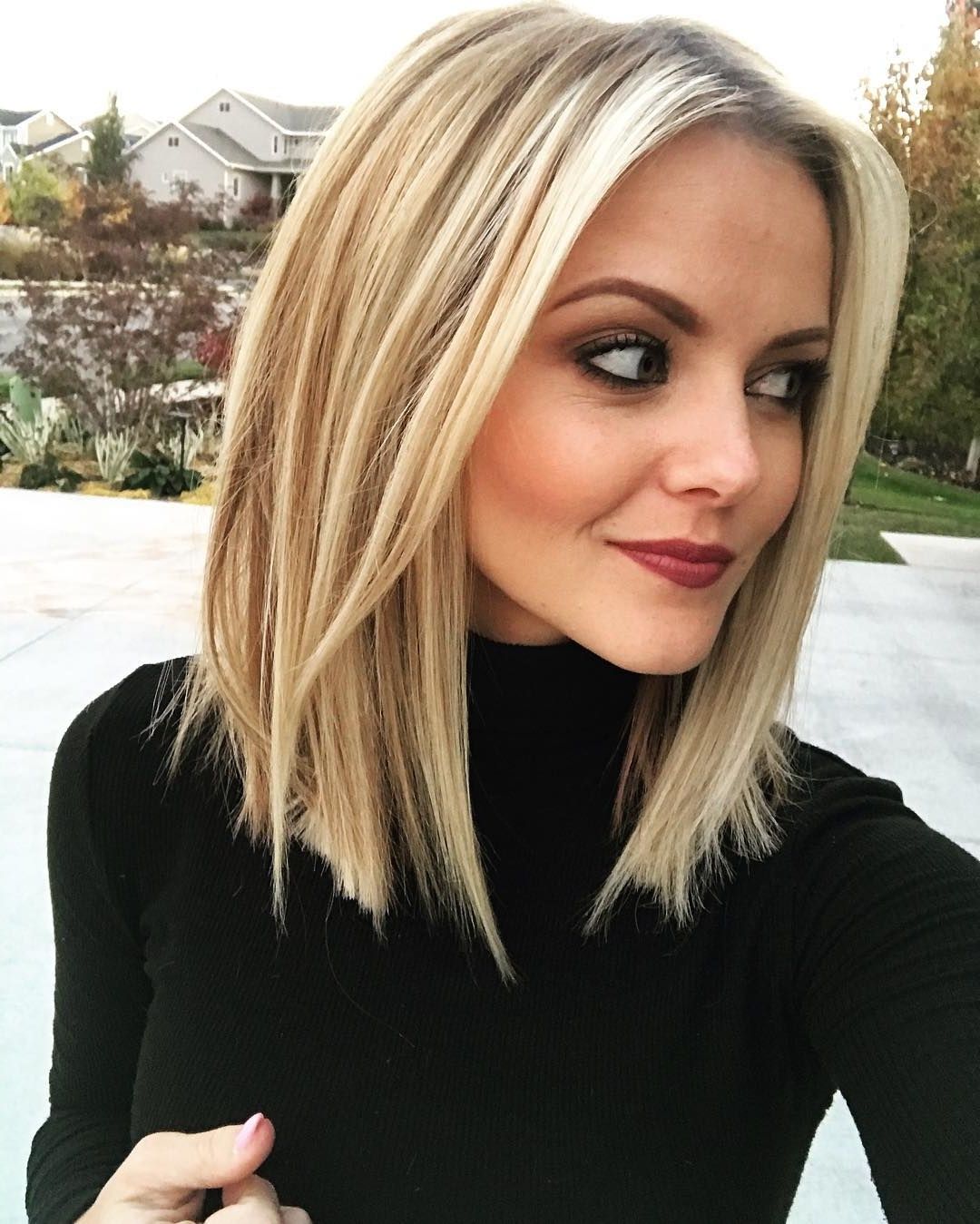Current Messy Blonde Lob Hairstyles With 10 Stylish & Sweet Lob Haircut Ideas, 2018 Shoulder Length Hairstyles (View 9 of 20)