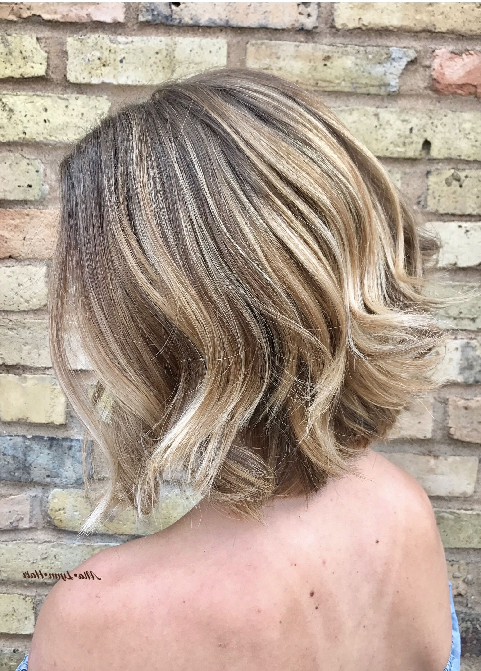 Current Ombre Ed Blonde Lob Hairstyles In Textured Bob, Razor Cut, Lived In Hair, Bob, Lob, Balayage, Blonde (View 9 of 20)