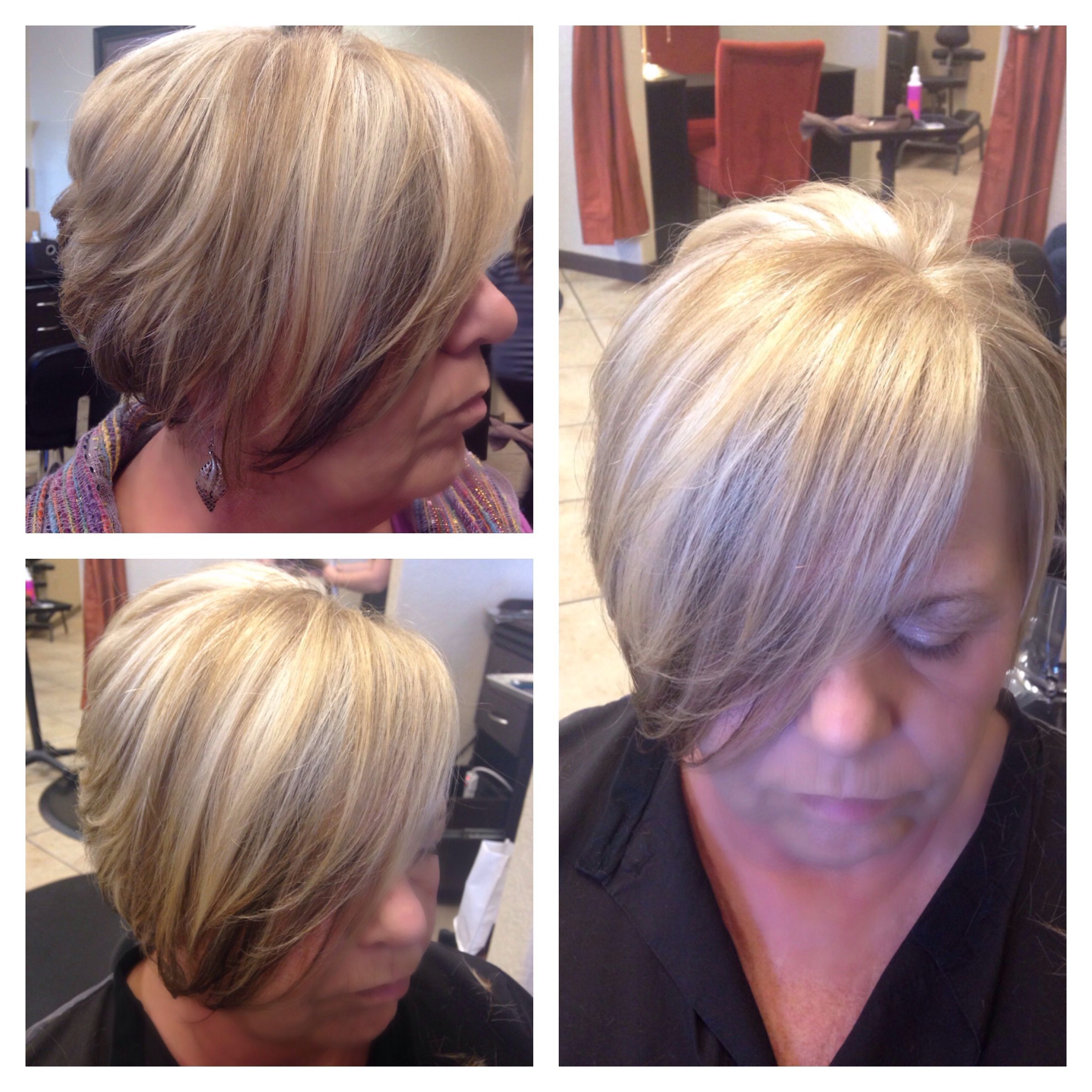 Current Platinum Asymmetrical Blonde Hairstyles In Asymmetrical Haircut With A Blonde Base, Platinum Highlights (View 2 of 20)