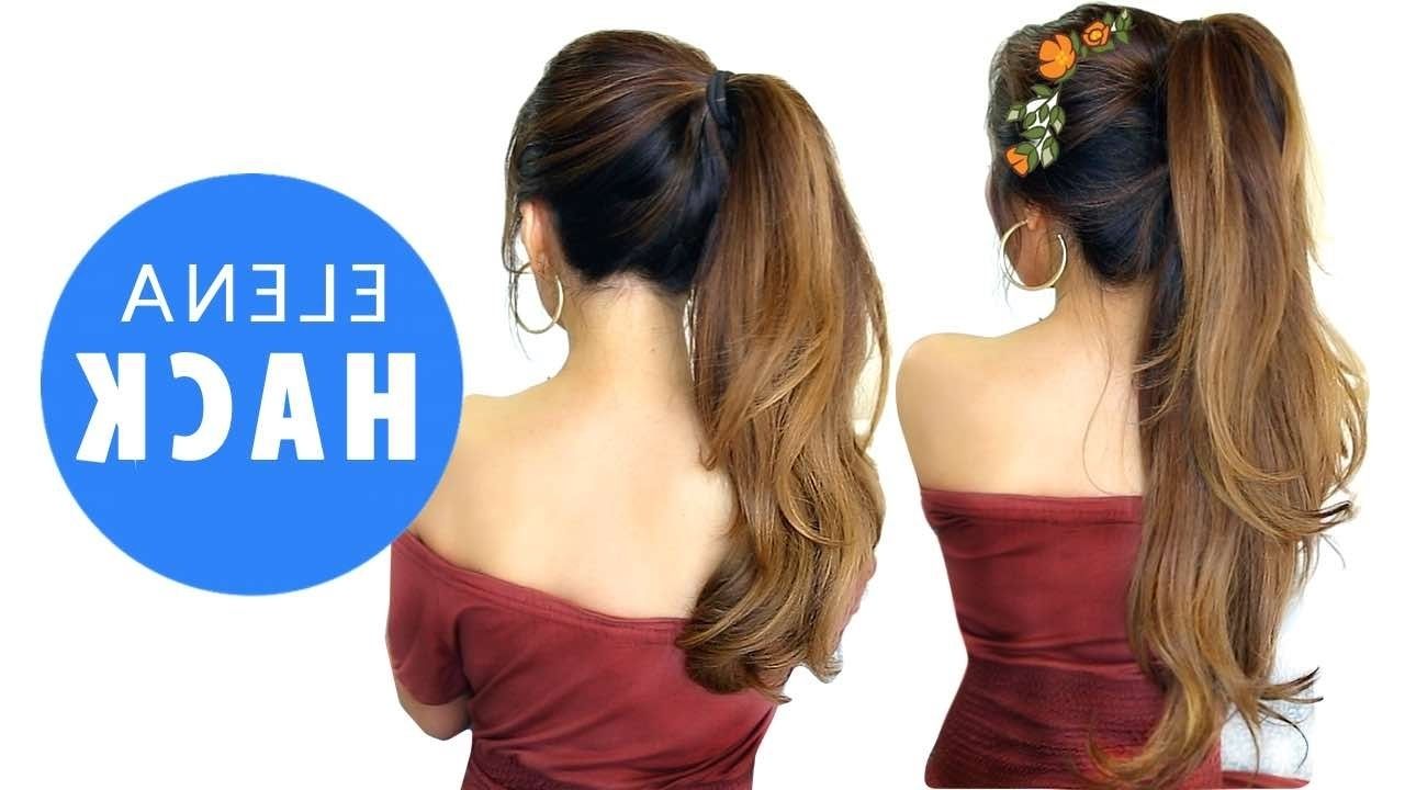 Current Princess Like Ponytail Hairstyles For Long Thick Hair Regarding ☆ Disney Elena Hairstyle Hack (View 7 of 20)