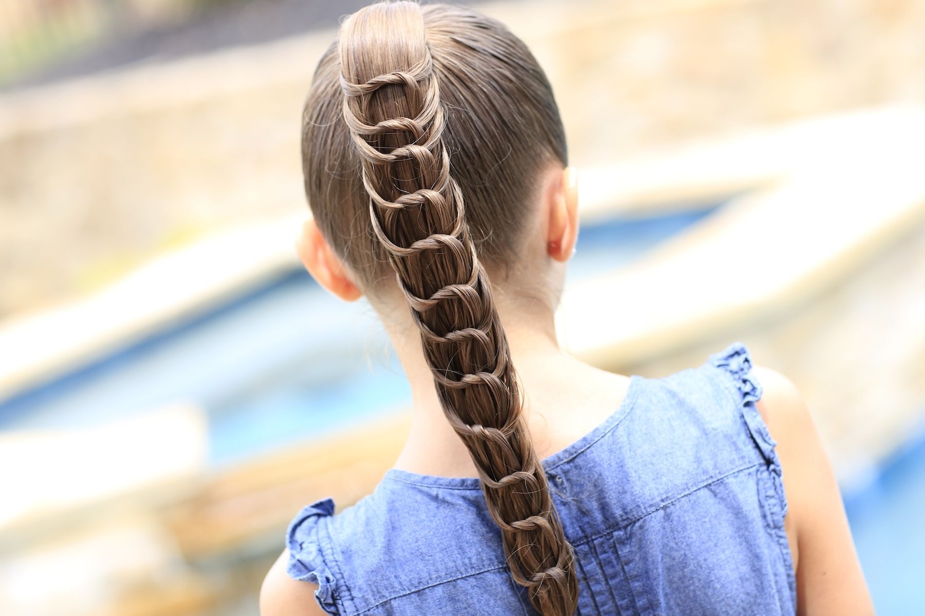 Cute Girls Hairstyles In Favorite Braided And Knotted Ponytail Hairstyles (View 6 of 20)