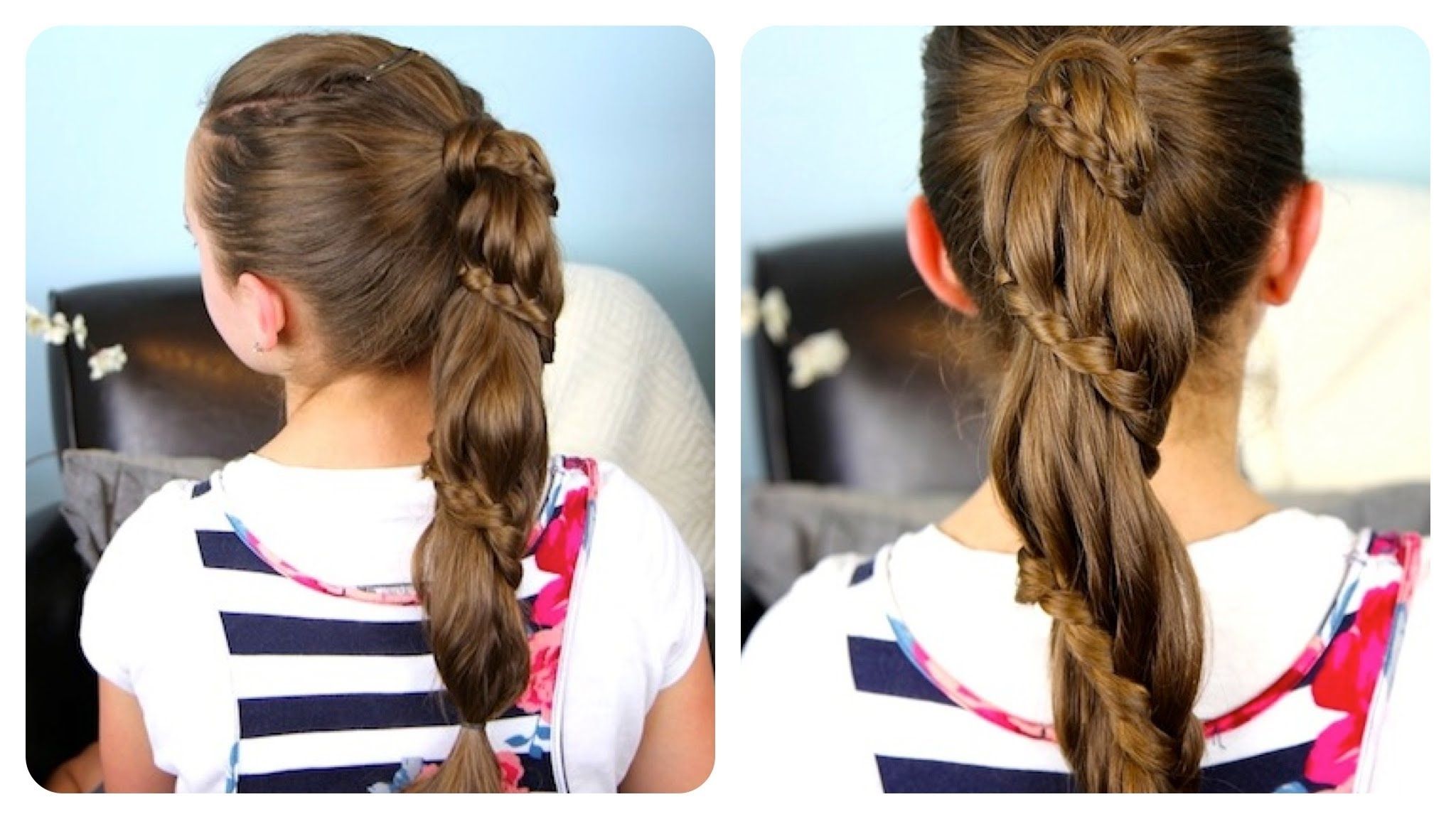 Cute Girls Hairstyles – Youtube Inside Famous Bow Braid Ponytail Hairstyles (View 4 of 20)