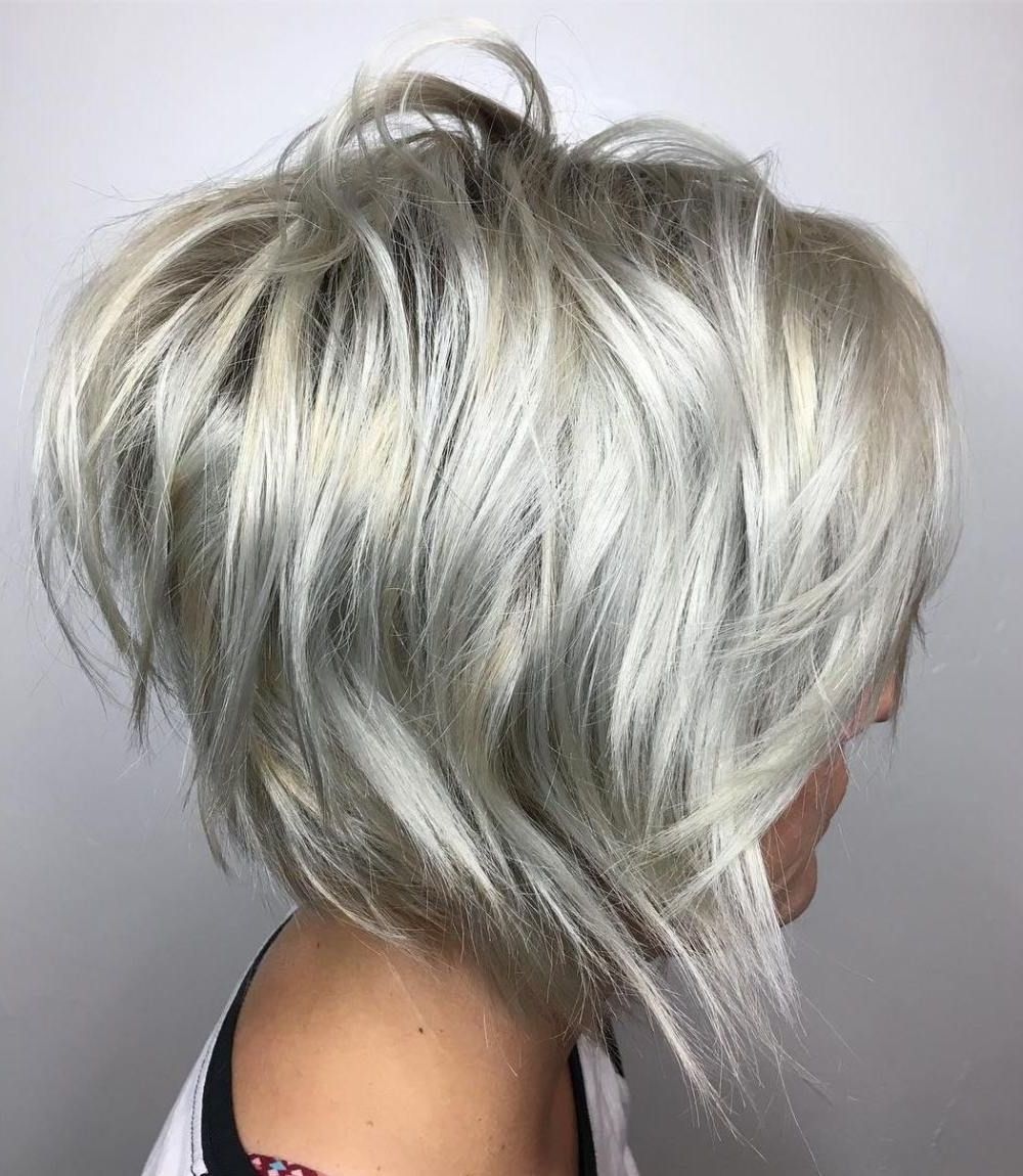Short Silver Blonde Hairstyles