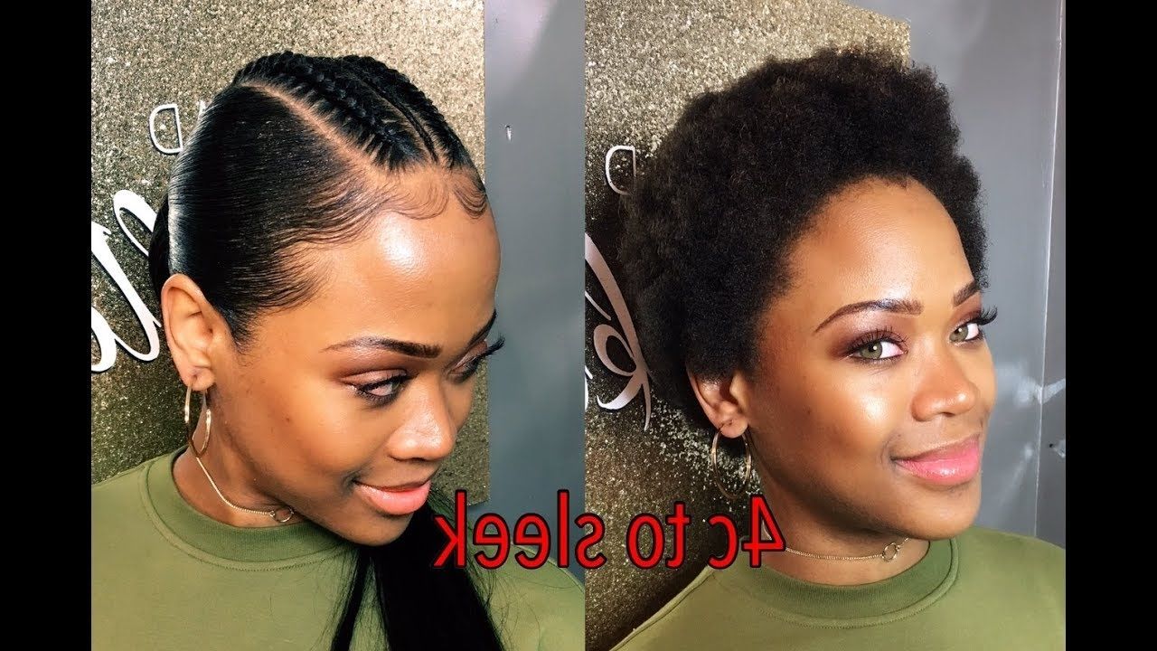 Fashionable Pony Hairstyles For Natural Hair Inside How To Do A Sleek Ponytail On 4c Natural Hair (View 9 of 20)