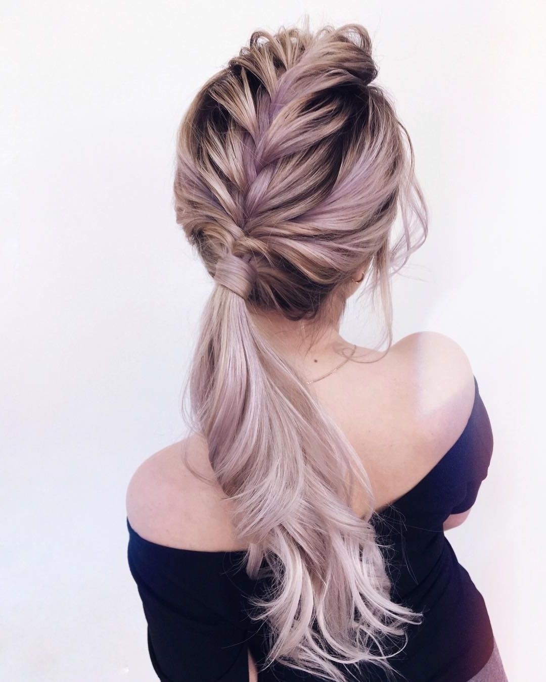 Fashionable Pony Hairstyles With Textured Braid Within 52 Beautiful Hairstyle Inspiration , Braids ,hairstyles ,braided (View 5 of 20)