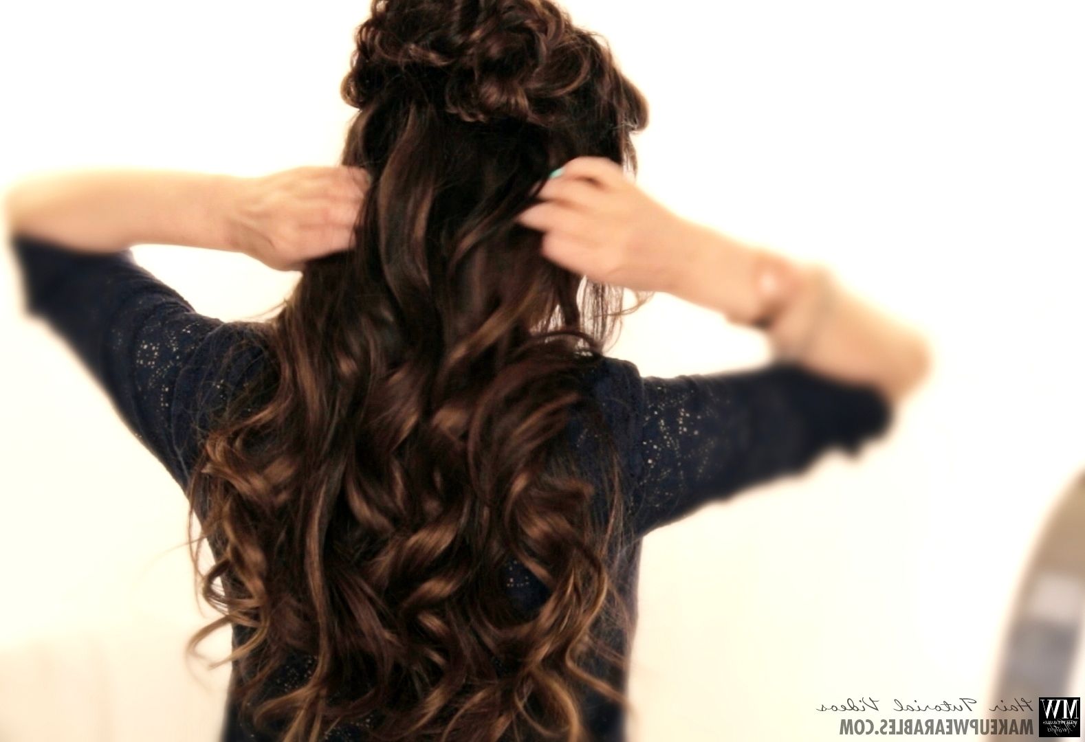 Fashionable Romantic Half Pony Hairstyles Inside Spring Flower Braid Half Up Half Down Hairstyle (View 13 of 20)