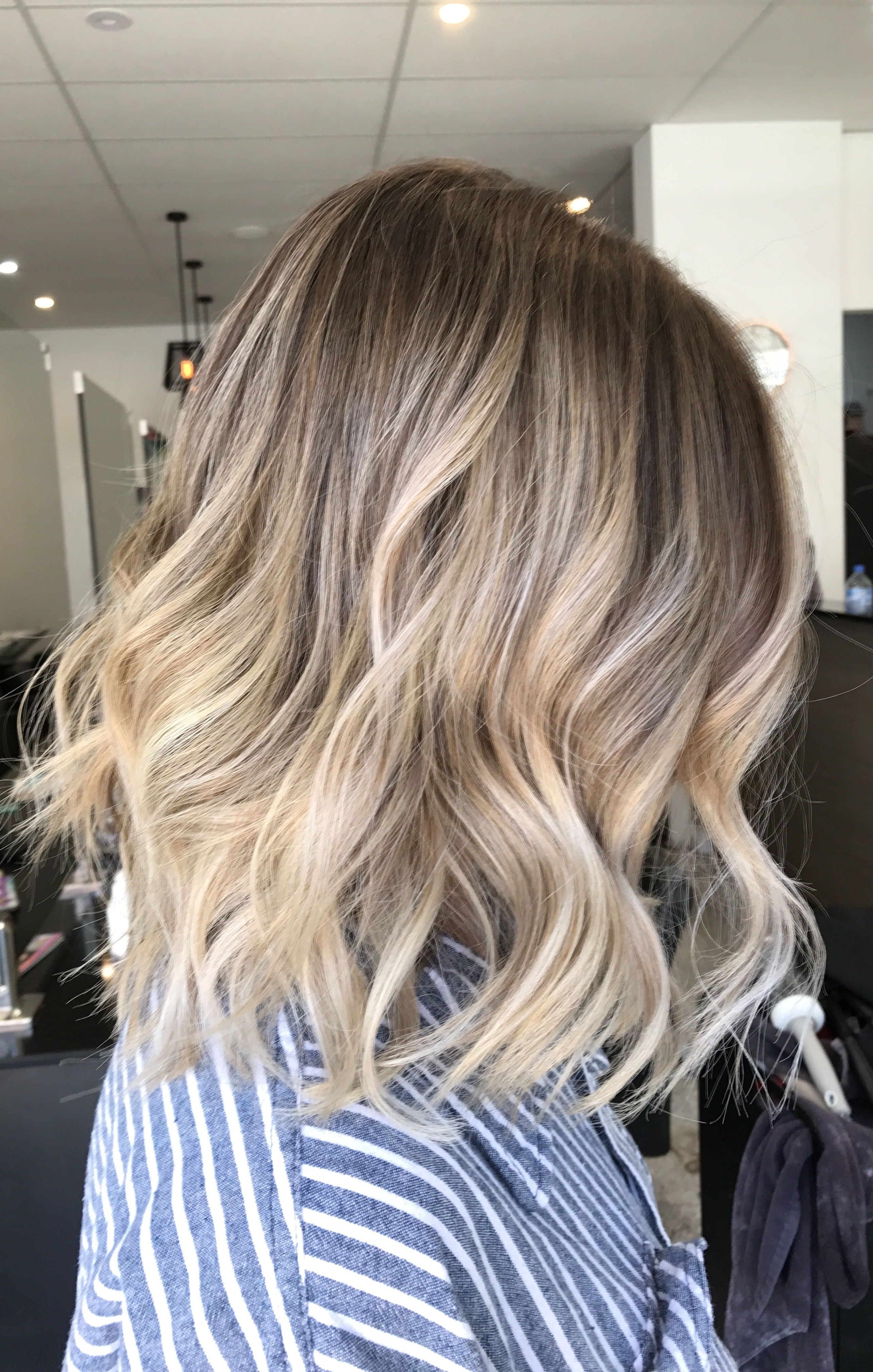 Fashionable Tousled Beach Babe Lob Blonde Hairstyles Intended For Lived In Hair Colour Blonde Bronde Brunette Golden Tones Balayage (Gallery 19 of 20)