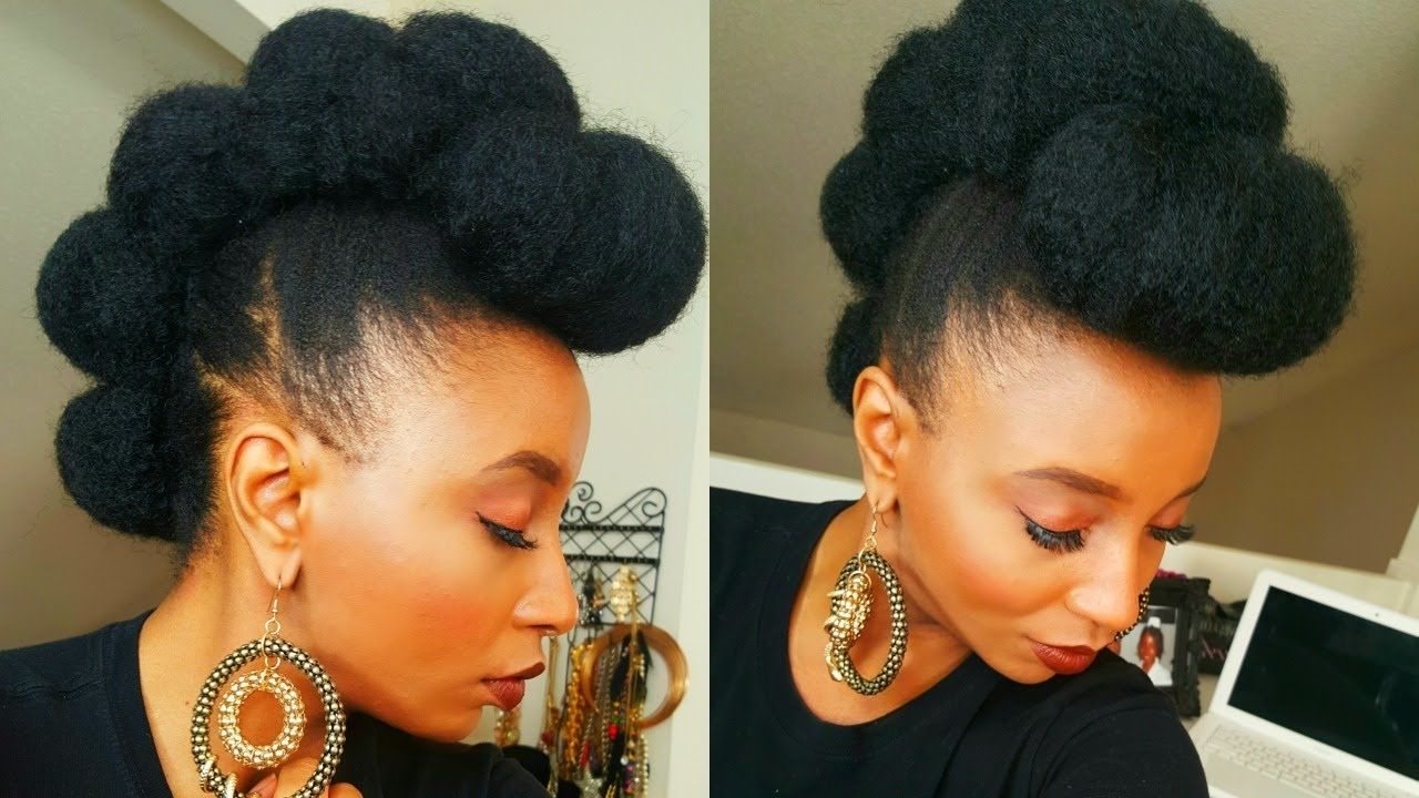 Faux Bun Hawk Hairstyle In Less Then Five Minutes ♡ – Youtube In Most Recently Released Fierce Faux Mohawk Hairstyles (View 4 of 20)