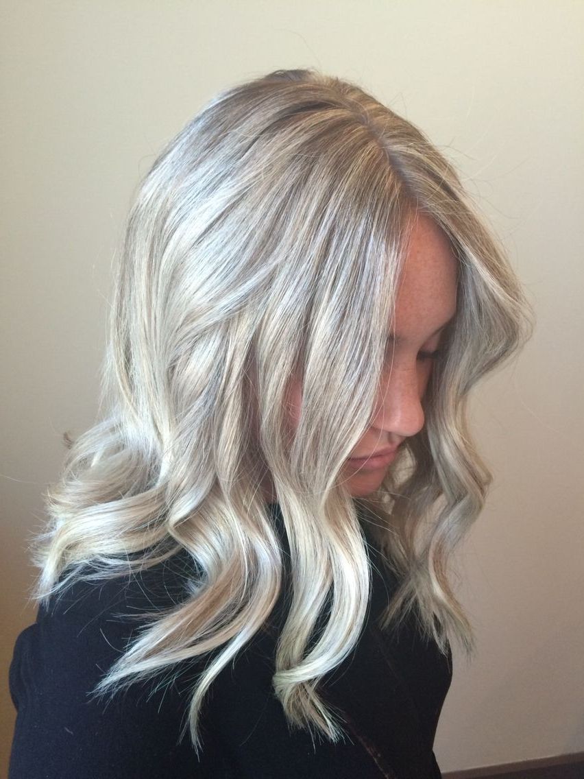 Favorite Pale Blonde Balayage Hairstyles Within Platinum Blonde Hair Color Light Icy Ash Highlight Lowlight Beige (View 6 of 20)