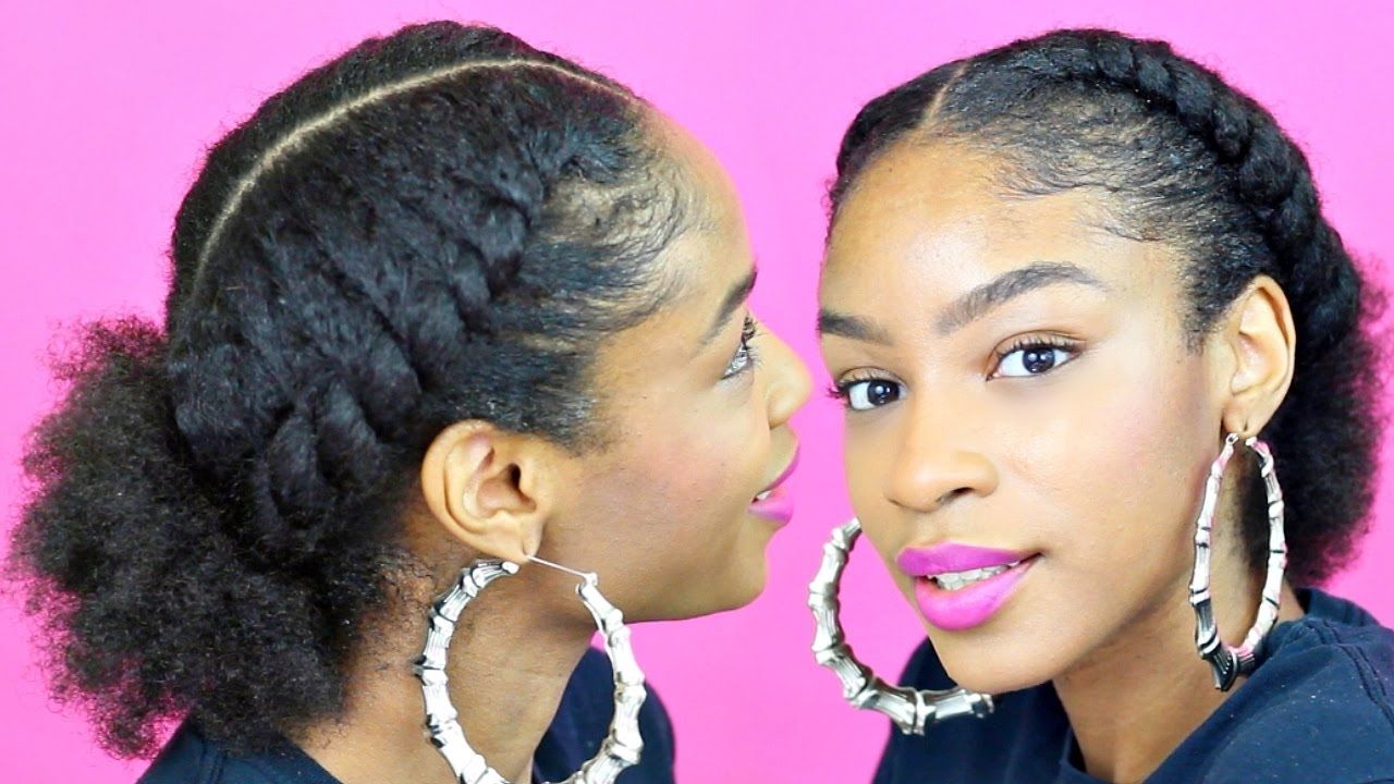 Flat Twist Ponytail On Natural Hair▻ Natural Hairstyles – Youtube For Fashionable Pony Hairstyles For Natural Hair (View 1 of 20)